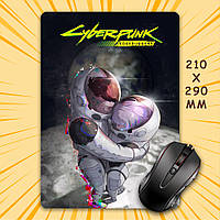 Килимок для мишки А4 - 210x290 мм Cyberpunk Edgerunners / Кіберпанк Ті, що біжать по краю 017