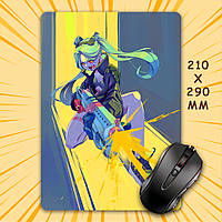 Килимок для мишки А4 - 210x290 мм Cyberpunk Edgerunners / Кіберпанк Ті, що біжать по краю 018