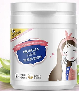 Влажные салфетки для снятия макияжа BIOAQUA, 100 g.