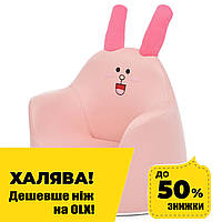 Кресло пуфик детский мемориформ Bambi M 5721 Rabbit Розовый зайчик