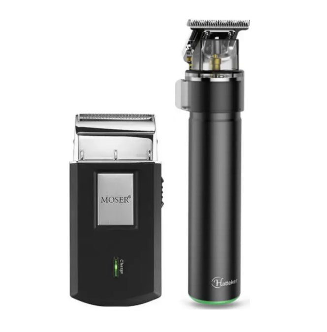 Комбо-набір Hatteker Professional Trimmer + Moser Mobile Shaver (SK-113-BL+3615-0051)