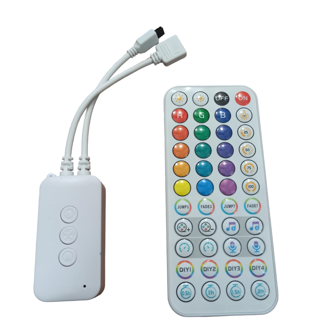 Контролер WI-FI RGB для світлодіодної стрічки + ІЧ пульт 6А 5-24V #184 Tuya