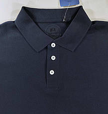 Теніска поло синя для чоловіків S, M тканина "лакоста", фото 3