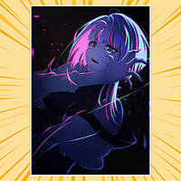 Плакат А4 Аніме Cyberpunk Edgerunners / Кіберпанк Ті, що біжать по краю 006