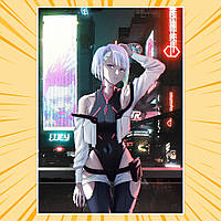 Плакат А4 Аніме Cyberpunk Edgerunners / Кіберпанк Ті, що біжать по краю 007