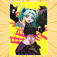 Плакат А4 Аніме Cyberpunk Edgerunners / Кіберпанк Ті, що біжать по краю 008