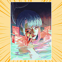 Плакат А4 Аніме Cyberpunk Edgerunners / Кіберпанк Ті, що біжать по краю 009