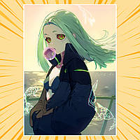 Плакат А4 Аніме Cyberpunk Edgerunners / Кіберпанк Ті, що біжать по краю 013