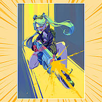 Плакат А4 Аніме Cyberpunk Edgerunners / Кіберпанк Ті, що біжать по краю 018