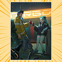 Плакат А4 Аніме Cyberpunk Edgerunners / Кіберпанк Ті, що біжать по краю 024