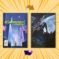 Скетчбук А5 48 арк. 150 гр.м² Cyberpunk Edgerunners / Кіберпанк Ті, що біжать по краю 002