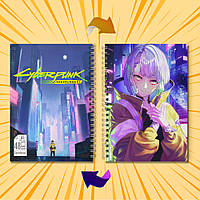 Скетчбук А5 48 арк. 150 гр.м² Cyberpunk Edgerunners / Кіберпанк Ті, що біжать по краю 003