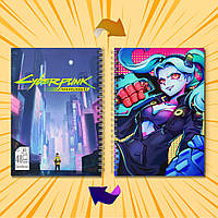 Скетчбук А5 48 арк. 150 гр.м² Cyberpunk Edgerunners / Кіберпанк Ті, що біжать по краю 005