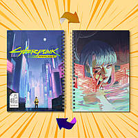 Скетчбук А5 48 арк. 150 гр.м² Cyberpunk Edgerunners / Кіберпанк Ті, що біжать по краю 009