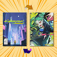 Скетчбук А5 48 арк. 150 гр.м² Cyberpunk Edgerunners / Кіберпанк Ті, що біжать по краю 011