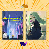 Скетчбук А5 48 арк. 150 гр.м² Cyberpunk Edgerunners / Кіберпанк Ті, що біжать по краю 013