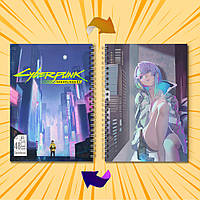 Скетчбук А5 48 арк. 150 гр.м² Cyberpunk Edgerunners / Кіберпанк Ті, що біжать по краю 016