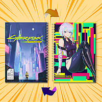 Скетчбук А5 48 арк. 150 гр.м² Cyberpunk Edgerunners / Кіберпанк Ті, що біжать по краю 020