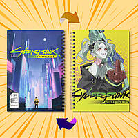Скетчбук А5 48 арк. 150 гр.м² Cyberpunk Edgerunners / Кіберпанк Ті, що біжать по краю 021
