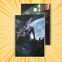 Зошит А5 48 арк. на пружині у клітинку 60 гр.м²  Cyberpunk Edgerunners / Кіберпанк Ті, що біжать по краю 002