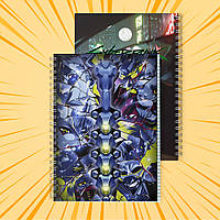 Зошит А5 48 арк. на пружині у клітинку 60 гр.м²  Cyberpunk Edgerunners / Кіберпанк Ті, що біжать по краю 004