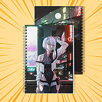 Зошит А5 48 арк. на пружині у клітинку 60 гр.м²  Cyberpunk Edgerunners / Кіберпанк Ті, що біжать по краю 007