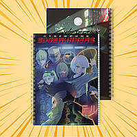 Зошит А5 48 арк. на пружині у клітинку 60 гр.м²  Cyberpunk Edgerunners / Кіберпанк Ті, що біжать по краю 010