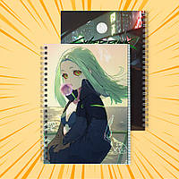 Зошит А5 48 арк. на пружині у клітинку 60 гр.м²  Cyberpunk Edgerunners / Кіберпанк Ті, що біжать по краю 013