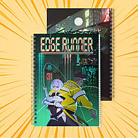 Зошит А5 48 арк. на пружині у клітинку 60 гр.м²  Cyberpunk Edgerunners / Кіберпанк Ті, що біжать по краю 014
