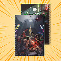 Зошит А5 48 арк. на пружині у клітинку 60 гр.м²  Cyberpunk Edgerunners / Кіберпанк Ті, що біжать по краю 015