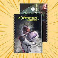 Зошит А5 48 арк. на пружині у клітинку 60 гр.м²  Cyberpunk Edgerunners / Кіберпанк Ті, що біжать по краю 017