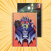 Зошит А5 48 арк. на пружині у клітинку 60 гр.м²  Cyberpunk Edgerunners / Кіберпанк Ті, що біжать по краю 019