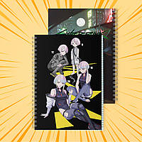 Зошит А5 48 арк. на пружині у клітинку 60 гр.м²  Cyberpunk Edgerunners / Кіберпанк Ті, що біжать по краю 022