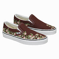 Дитячі сліпони Vans Classic Slip-On Wallflower VN0009Q77YO 30 розмір Бордові