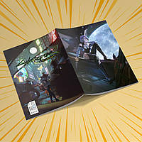 Зошит А5 48 арк. на скобі у клітинку 60 гр.м²  Cyberpunk Edgerunners / Кіберпанк Ті, що біжать по краю 002