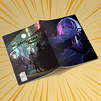 Зошит А5 48 арк. на скобі у клітинку 60 гр.м²  Cyberpunk Edgerunners / Кіберпанк Ті, що біжать по краю 006