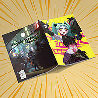 Зошит А5 48 арк. на скобі у клітинку 60 гр.м²  Cyberpunk Edgerunners / Кіберпанк Ті, що біжать по краю 008