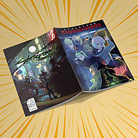 Зошит А5 48 арк. на скобі у клітинку 60 гр.м²  Cyberpunk Edgerunners / Кіберпанк Ті, що біжать по краю 010