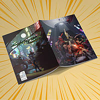 Зошит А5 48 арк. на скобі у клітинку 60 гр.м²  Cyberpunk Edgerunners / Кіберпанк Ті, що біжать по краю 015