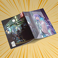 Зошит А5 48 арк. на скобі у клітинку 60 гр.м²  Cyberpunk Edgerunners / Кіберпанк Ті, що біжать по краю 016