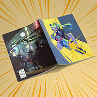 Зошит А5 48 арк. на скобі у клітинку 60 гр.м²  Cyberpunk Edgerunners / Кіберпанк Ті, що біжать по краю 018