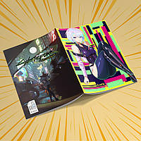 Зошит А5 48 арк. на скобі у клітинку 60 гр.м²  Cyberpunk Edgerunners / Кіберпанк Ті, що біжать по краю 020