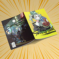 Зошит А5 48 арк. на скобі у клітинку 60 гр.м²  Cyberpunk Edgerunners / Кіберпанк Ті, що біжать по краю 021