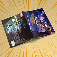 Зошит А5 48 арк. на скобі у клітинку 60 гр.м²  Cyberpunk Edgerunners / Кіберпанк Ті, що біжать по краю 023