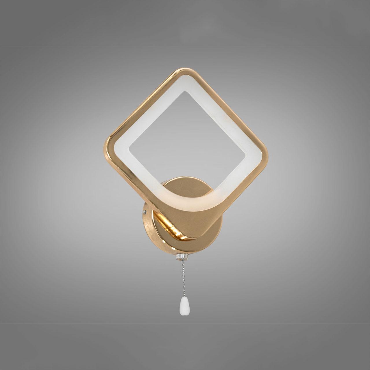 Світлодіодна бра LED 19 Вт колір каркасу золотий D-9171/1G, фото 1