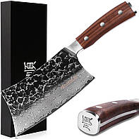 Нож для мяса 18 см, Нож-измельчитель YOUSUNLONG, топор для мясника из дамасской стали