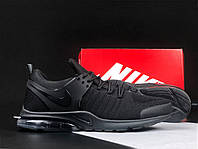 Мужские очень легкие демисезонные кроссовки красные сетка Nike Air Presto , черные 47-50