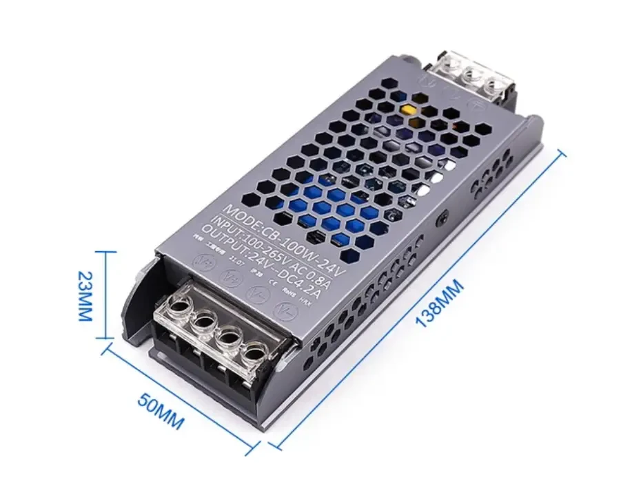 Драйвер LED 24 В 100 Вт для світлодіодної стрічки, блок живлення CB-100W-24V, фото 1