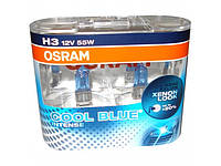 Лампа автомобильная Н3 12V 55W OSRAM COOL BLUE комплект