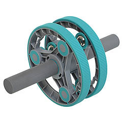 Колесо для преса 3в1 мініфітнес набір Zelart 9377 Mint-Grey
